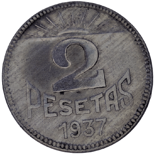 2 pesetas 1937