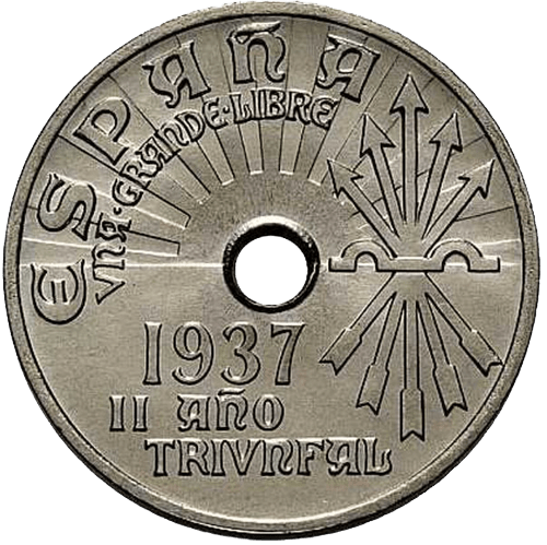 españa 25 céntimos 1937