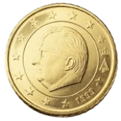 Bélgica_50_euro_cent_primera_serie_1999-2007