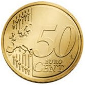 50 céntimos de euro