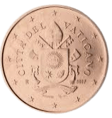 Vaticano_1_euro_cent_serie_escudo_2017